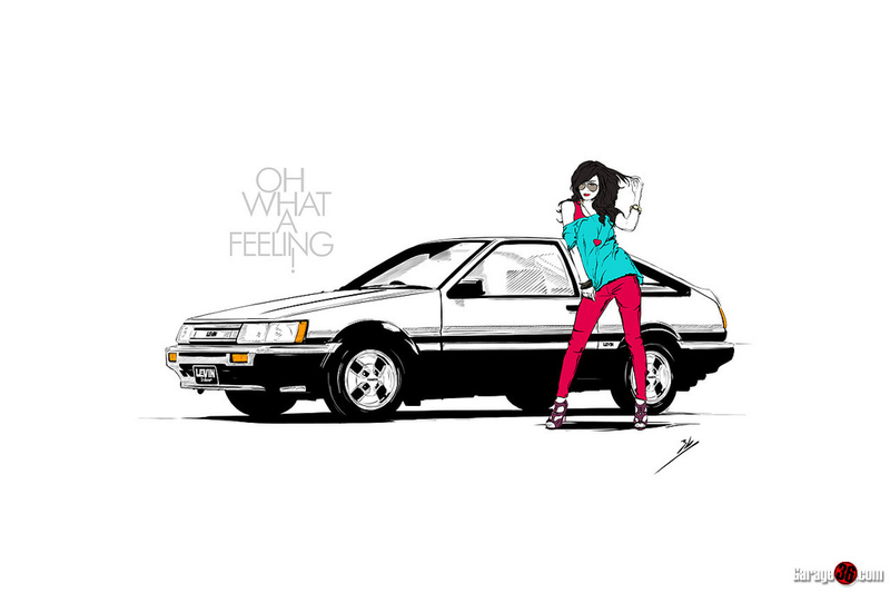Illustration for article titled Cars & Coffee illustrated